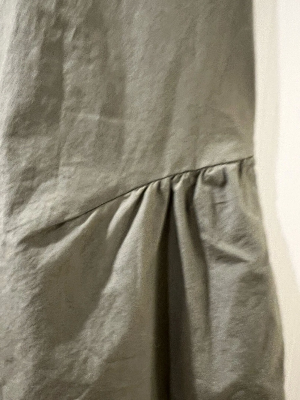 Saint James Olive Green V-Neck Midi Dress cotton size 40/US 10 - Picture 9 of 11